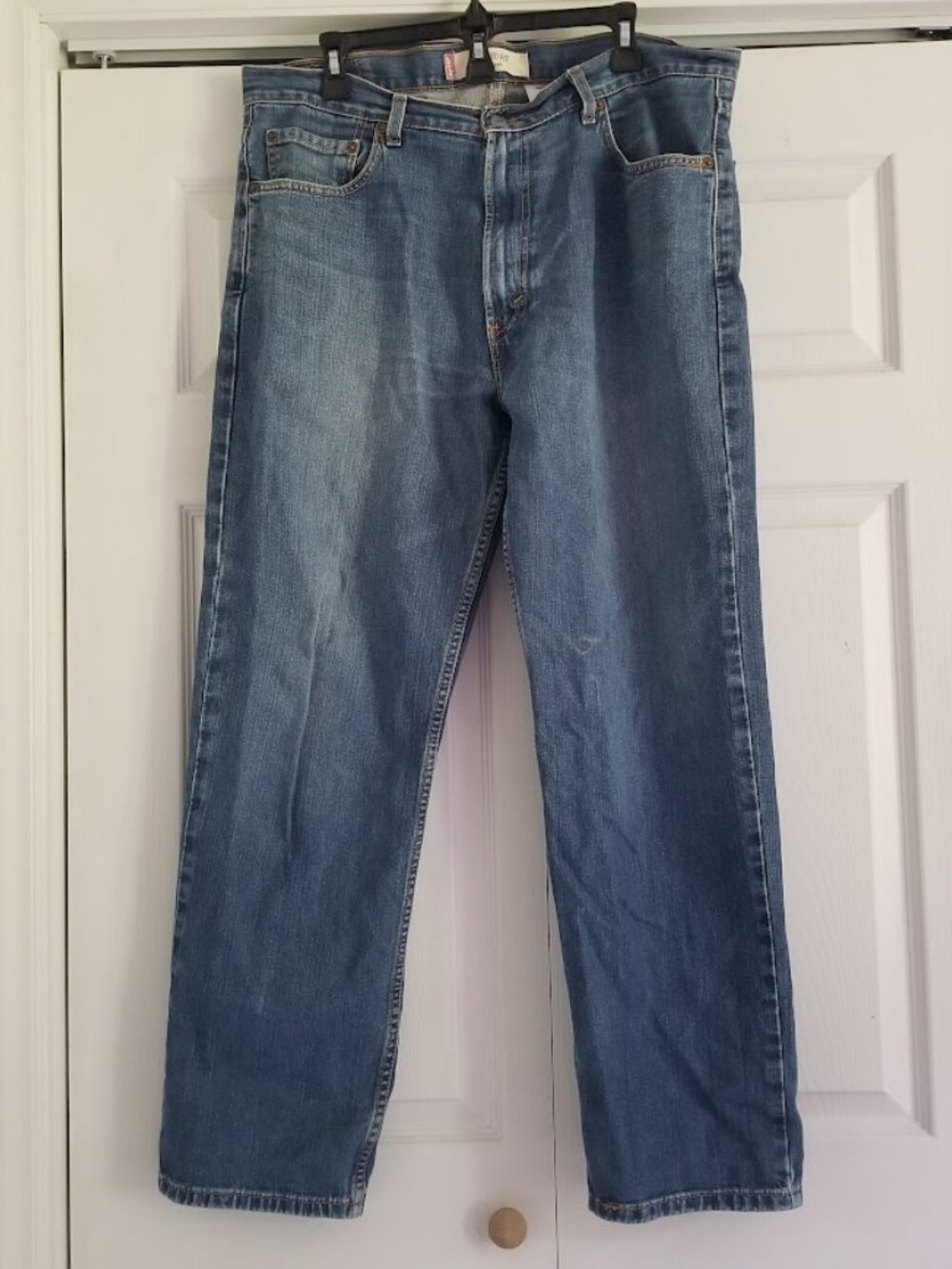 Levi's Men's Jeans 36x30 Medium Blue Wash 550 Relaxed Fit Vintage Y2K Zip Fly